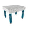 Masa sudura, GPPH, PRO INOX, 28_DIAG_S_INOX_PRO_120x100, 1200x1000 mm, blat 15 mm, gauri 28 mm, diagonala, talpi