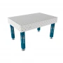 Masa sudura, GPPH, PRO INOX, 16_100x100_S_INOX_PRO_150x100, 1500x1000 mm, blat 15 mm, gauri 16 mm, 100x100, talpi