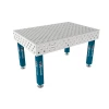 Masa sudura, GPPH, PRO INOX, 28_DIAG_S_INOX_PRO_150x100, 1500x1000 mm, blat 15 mm, gauri 28 mm, diagonala, talpi