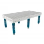 Masa sudura, GPPH, PRO INOX, 28_DIAG_S_INOX_PRO_240x120, 2400x1200 mm, blat 15 mm, gauri 28 mm, diagonala, talpi