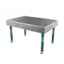 Masa sudura, GPPH, SMART 15, 16_100x100_K_GPPH_SMART_15_150x100, 1500x1000 mm, blat 15 mm, gauri 16 mm, retea 100x100, pe roti