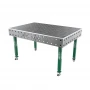 Masa sudura, GPPH, SMART 15, 28_100x100_K_GPPH_SMART_15_150x100, 1500x1000 mm, blat 15 mm, gauri 28 mm, retea 100x100, pe roti