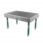 Masa sudura, GPPH, SMART 15, 28_DIAG_K_GPPH_SMART_15_150x100, 1500x1000 mm, blat 15 mm, gauri 28 mm, retea diagonala, pe roti