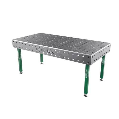 Masa sudura, GPPH, SMART 15, 28_100x100_S_GPPH_SMART_15_200x100, 2000x1000 mm, blat 15 mm, gauri 28 mm, 100x100, talpi