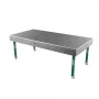 Masa sudura, GPPH, SMART 15, 16_100x100_K_GPPH_SMART_15_240x120, 2400x1200 mm, blat 15 mm, gauri 16 mm, retea 100x100, pe roti