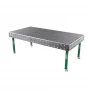 Masa sudura, GPPH, SMART 15, 28_100x100_K_GPPH_SMART_15_240x120, 2400x1200 mm, blat 15 mm, gauri 28 mm, retea 100x100, pe roti