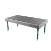 Masa sudura, GPPH, SMART 15, 28_DIAG_K_GPPH_SMART_15_240x120, 2400x1200 mm, blat 15 mm, gauri 28 mm, retea diagonala, pe roti