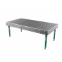 Masa sudura, GPPH, SMART 15, 28_DIAG_K_GPPH_SMART_15_240x120, 2400x1200 mm, blat 15 mm, gauri 28 mm, retea diagonala, pe roti