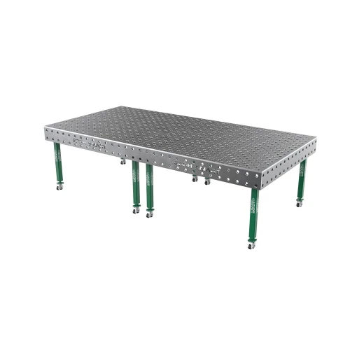 Masa sudura, GPPH, SMART 15, 28_DIAG_K_GPPH_SMART_15_300x148, 3000x1480 mm, blat 15 mm, gauri 28 mm, retea diagonala, pe roti