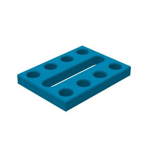 Placa adaptoare masa sudura 200x150 mm, GPPH, EXPERT 28_F_011_EXPERT, sistem orificii 28 mm, grosime 25 mm, otel S355J2+N