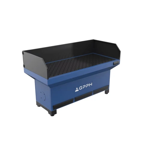Post slefuire si sudare, GPPH, baza cu protectii, 28_100x100_SOG_002_187x77, blat 1870x770 mm, gauri 28 mm, retea 100x100
