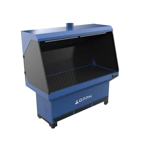 Post slefuire si sudare, GPPH, baza cu evacuare superioara, 28_100x100_SOG_003_187x77, 1870x770 mm, gauri 28 mm, retea 100x100