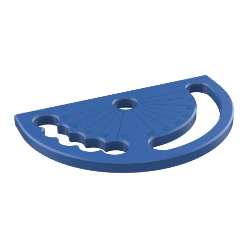 Raportor unghiometru masa sudura 260x160 mm, GPPH, PLUS 28_F_005_PLUS, sistem orificii 28 mm