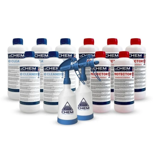 Set preparate chimice masa sudura, GPPH CHEM, ZEST_CH_001, 5x HD Cleaner, 5x Protector, 2x Pulverizator