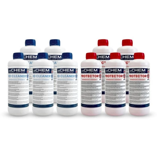 Set preparate chimice masa sudura, GPPH CHEM, ZEST_CH_008, 5x HD Cleaner, 5x Protector, anti-stropire, curatare masa sudura