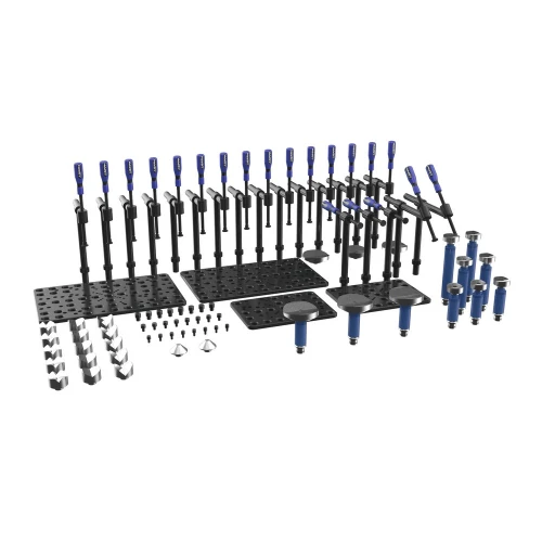 Set scule sudura tevi, GPPH, BASE, 16_PIPE_TOOL_SET_BASE, 78 piese, sistem 16 mm, cleme tubulare, prisme reglabile