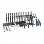 Set scule sudura tevi, GPPH, BASE, 16_PIPE_TOOL_SET_BASE, 78 piese, sistem 16 mm, cleme tubulare, prisme reglabile
