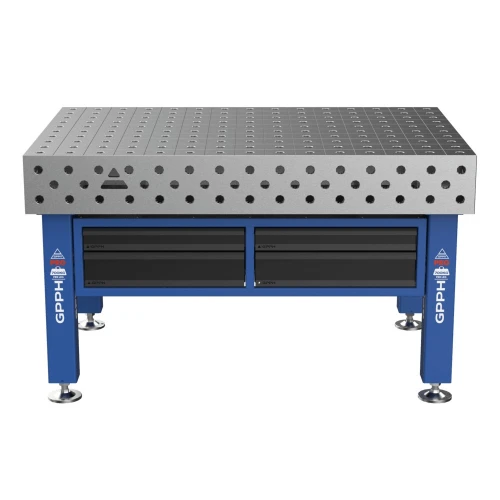Set sertare masa sudura, GPPH, SET_DRAW_INOX_PLUS_150x100, 1500x1000 mm, seria PLUS INOX 12 mm, montaj sub blat