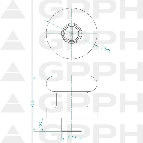 Stift fixare magnetic PLUS ECO masa sudura, GPPH, 16_A_003_PLUS_ECO, sistem orificii 16 mm, magnet neodim, fara gauri montaj