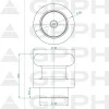 Stift fixare magnetic PLUS ECO, GPPH, 28_A_003_PLUS_ECO, 28 mm