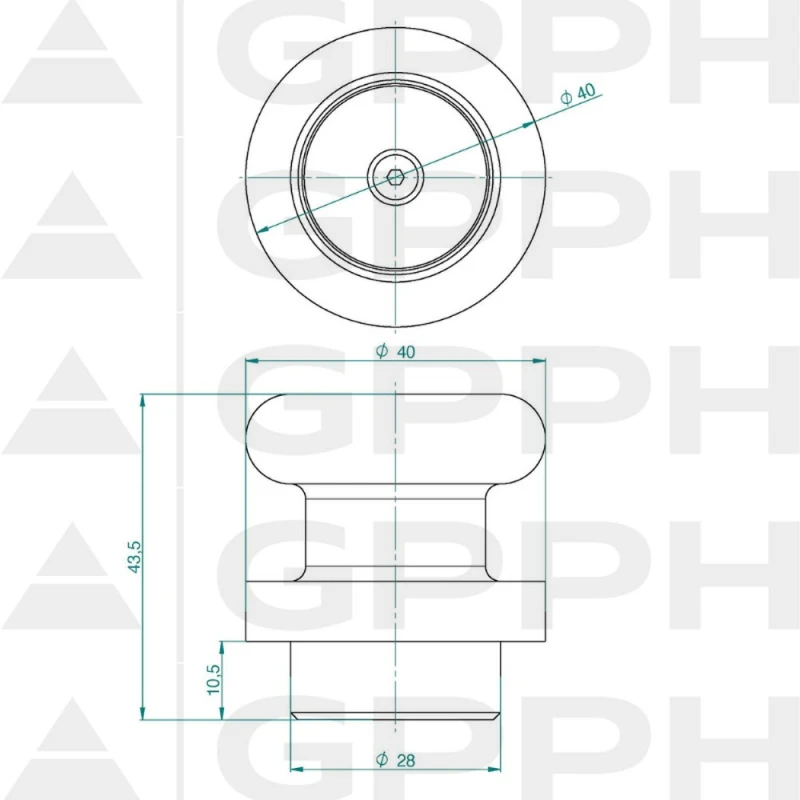 Stift fixare magnetic PLUS ECO, GPPH, 28_A_003_PLUS_ECO, 28 mm