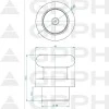Stift fixare magnetic PRO, GPPH, 28_A_003_PRO, 28 mm