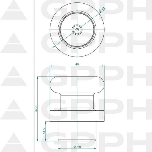 Stift fixare magnetic PRO masa sudura, GPPH, 28_A_003_PRO, sistem orificii 28 mm, magnet neodim, fara gauri montaj