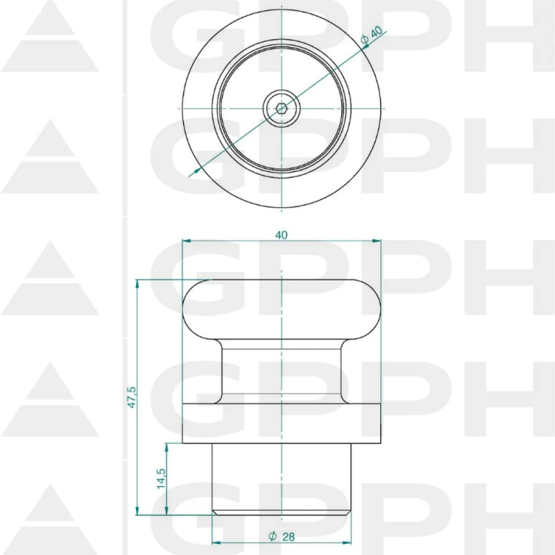 Stift fixare magnetic PRO, GPPH, 28_A_003_PRO, 28 mm