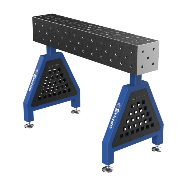 Suport sudura TRESTLE ECO 1200x200x200 mm, GPPH, pe picioare, 16 mm, grila diagonala