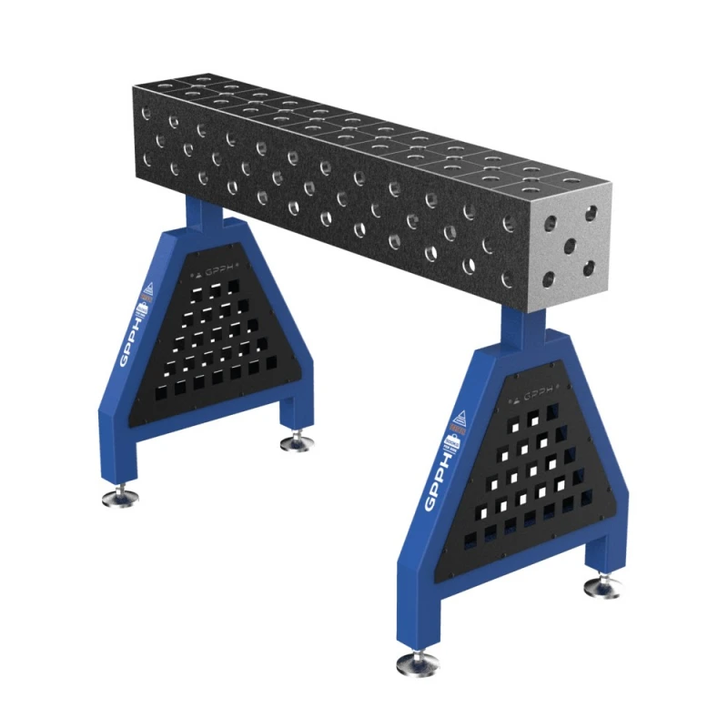 Suport sudura TRESTLE ECO 1200x200x200 mm, GPPH, pe picioare, 28 mm, grila diagonala