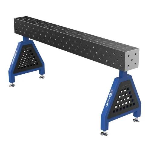 Suport sudura TRESTLE ECO 2000x200x200 mm, GPPH, 16_DIAG_S_TRESTLE_ECO_200x20x20, pe picioare, orificii 16 mm, grila diagonala