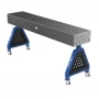 Suport sudura TRESTLE ECO 2000x400x200 mm, GPPH, 16_DIAG_K_TRESTLE_ECO_200x40x20, pe roti, orificii 16 mm, grila diagonala