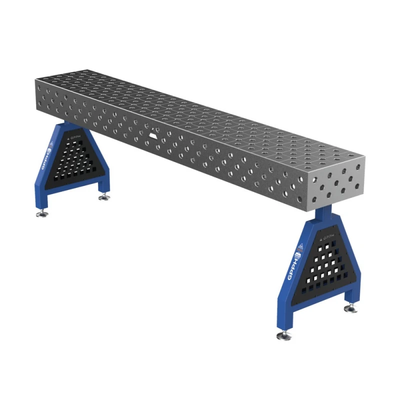 Suport sudura TRESTLE ECO 2400x400x200 mm, GPPH, pe picioare, 28 mm, grila diagonala