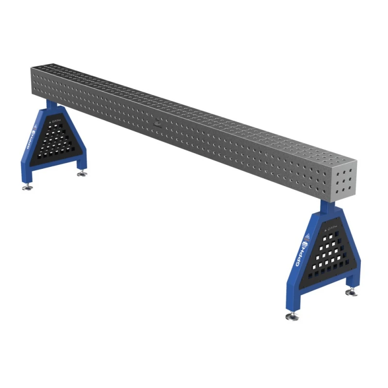 Suport sudura TRESTLE ECO 3000x200x200 mm, GPPH, pe picioare, 16 mm, grila 50x50 mm