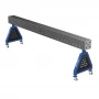 Suport sudura TRESTLE ECO 3000x200x200 mm, GPPH, 28_DIAG_K_TRESTLE_ECO_300x20x20, pe roti, orificii 28 mm, grila diagonala
