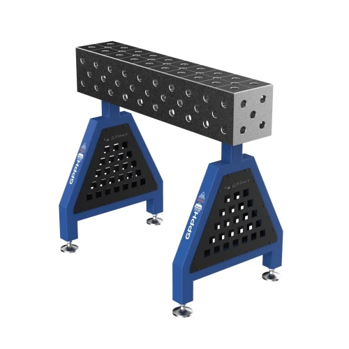 Suport sudura TRESTLE EXPERT 1000x200x200 mm, GPPH, 28_DIAG_S_TRESTLE_EXPERT_100x20x20, pe picioare, orificii 28 mm