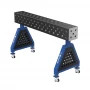 Suport sudura TRESTLE EXPERT 1500x200x200 mm, GPPH, 28_DIAG_K_TRESTLE_EXPERT_150x20x20, pe roti, orificii 28 mm