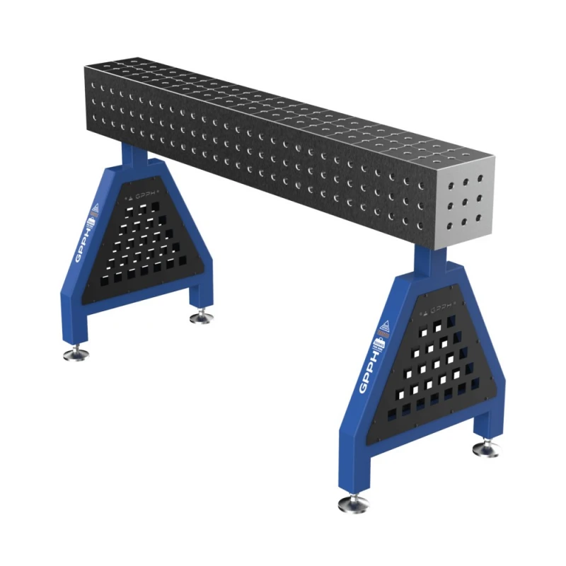 Suport sudura TRESTLE PLUS 1500x200x200 mm, GPPH, pe picioare, 16 mm, grila 50x50 mm