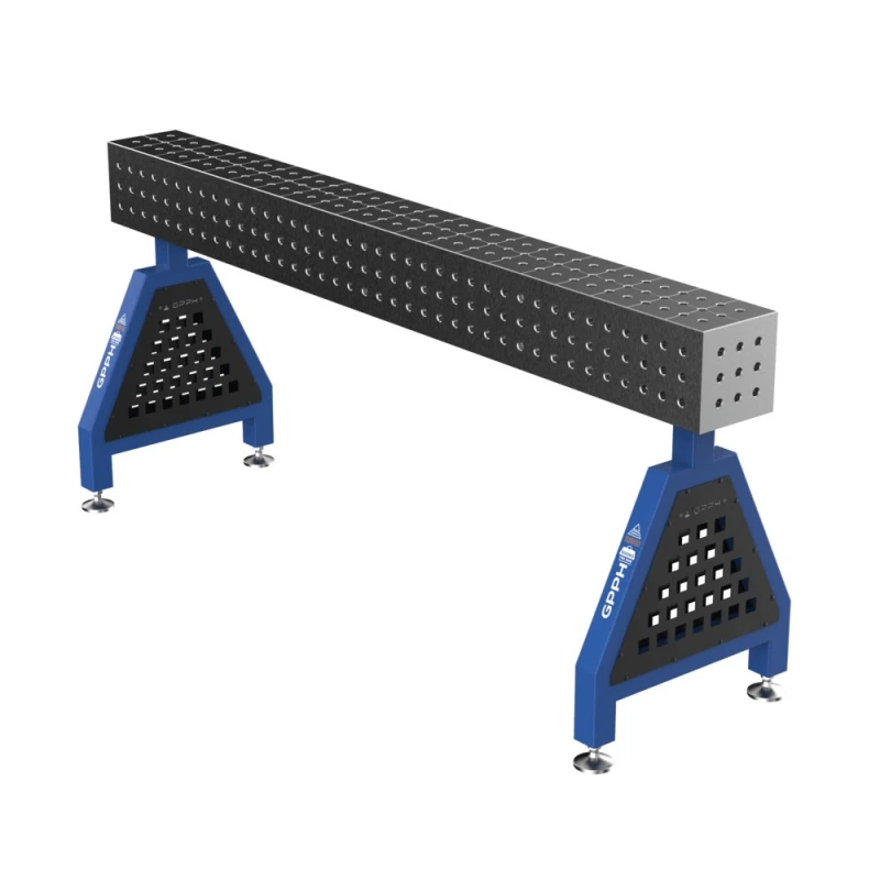 Suport sudura TRESTLE PLUS 2000x200x200 mm, GPPH, pe picioare, 16 mm, grila 50x50 mm