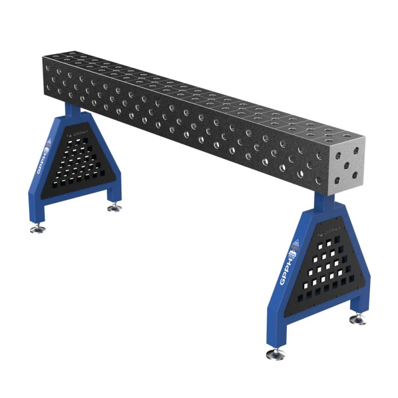 Suport sudura TRESTLE PLUS 2000x200x200 mm, GPPH, pe picioare, 28 mm, grila diagonala