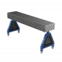 Suport sudura TRESTLE PLUS 2000x400x200 mm, GPPH, 28_DIAG_K_TRESTLE_PLUS_200x40x20, pe roti, orificii 28 mm, grila diagonala