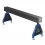 Suport sudura TRESTLE PLUS 2400x200x200 mm, GPPH, 28_DIAG_K_TRESTLE_PLUS_240x20x20, pe roti, orificii 28 mm, grila diagonala