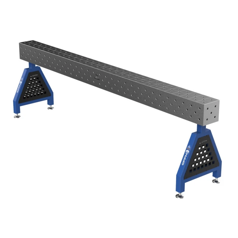 Suport sudura TRESTLE PLUS 3000x200x200 mm, GPPH, pe picioare, 16 mm, grila diagonala