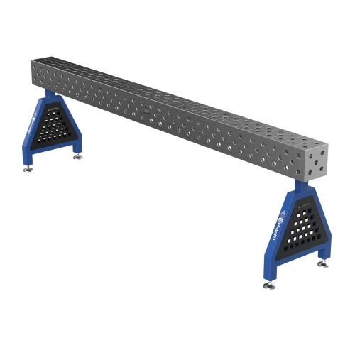 Suport sudura TRESTLE PLUS 3000x200x200 mm, GPPH, 28_DIAG_S_TRESTLE_PLUS_300x20x20, pe picioare, orificii 28 mm, grila diagonala