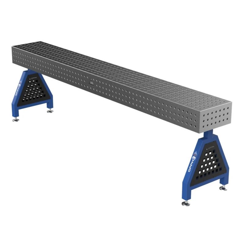 Suport sudura TRESTLE PLUS 3000x400x200 mm, GPPH, pe picioare, 16 mm, grila 50x50 mm