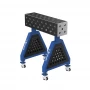 Suport sudura TRESTLE PLUS 800x200x200 mm, GPPH, 28_DIAG_K_TRESTLE_PLUS_80x20x20, pe roti, orificii 28 mm, grila diagonala