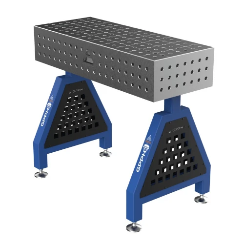 Suport sudura TRESTLE PRO 1000x400x200 mm, GPPH, 16_50x50_S_TRESTLE_PRO_100x40x20, pe picioare, orificii 16 mm, grila 50x50 mm