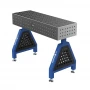 Suport sudura TRESTLE PRO 1200x400x200 mm, GPPH, 16_50x50_S_TRESTLE_PRO_120x40x20, pe picioare, orificii 16 mm, grila 50x50 mm