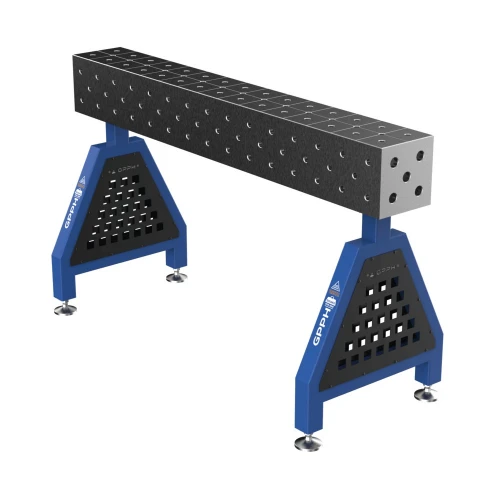 Suport sudura TRESTLE PRO 1500x200x200 mm, GPPH, 16_DIAG_S_TRESTLE_PRO_150x20x20, pe picioare, orificii 16 mm, grila diagonala