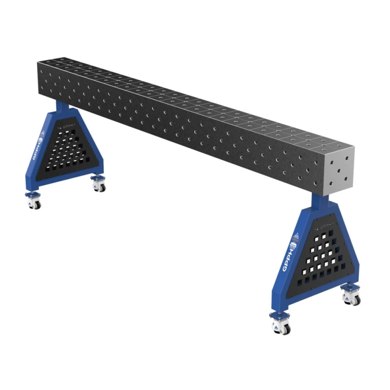 Suport sudura TRESTLE PRO 2400x200x200 mm, GPPH, pe roti, 16 mm, grila diagonala